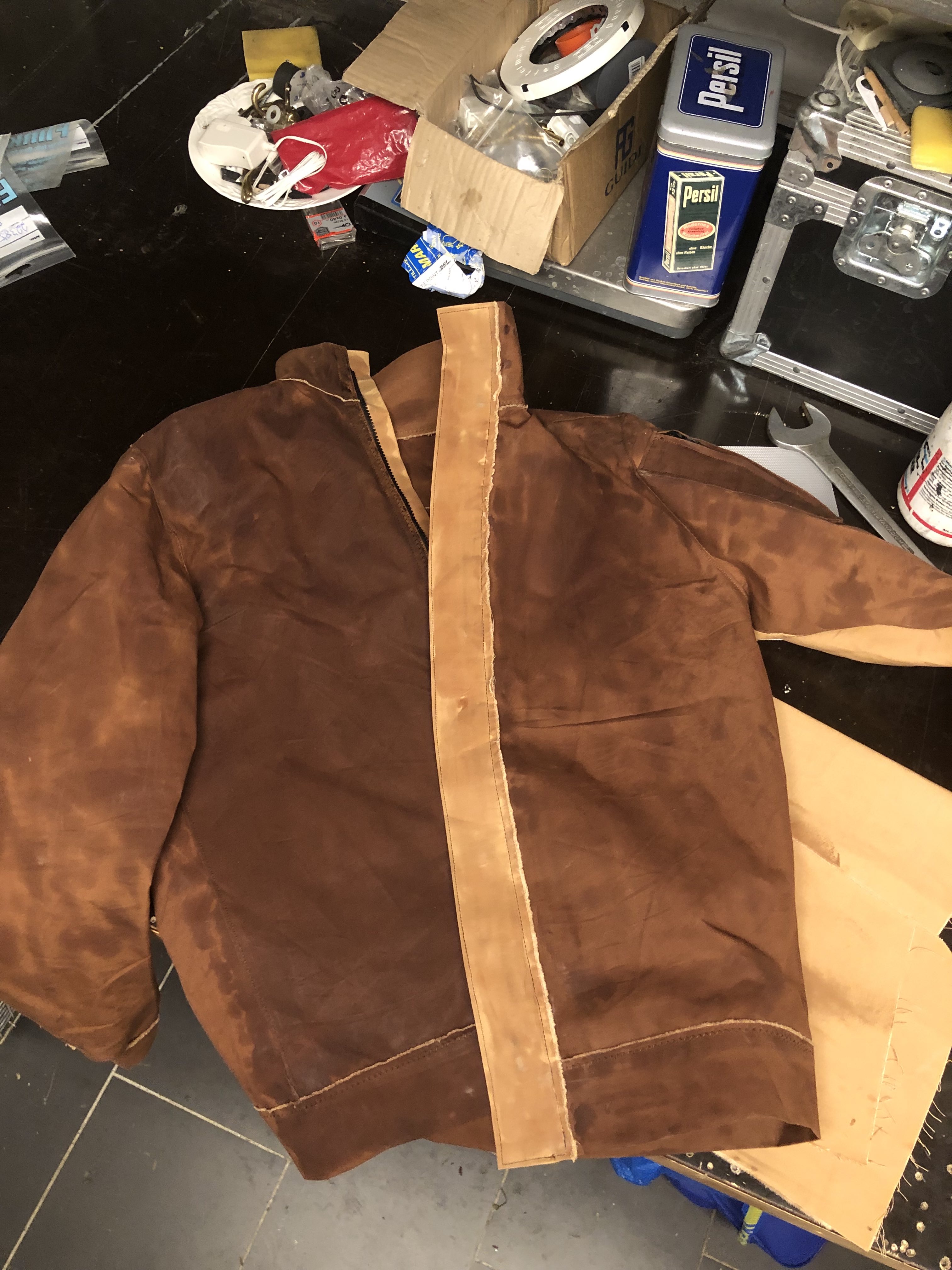 Zipper flap on the outside