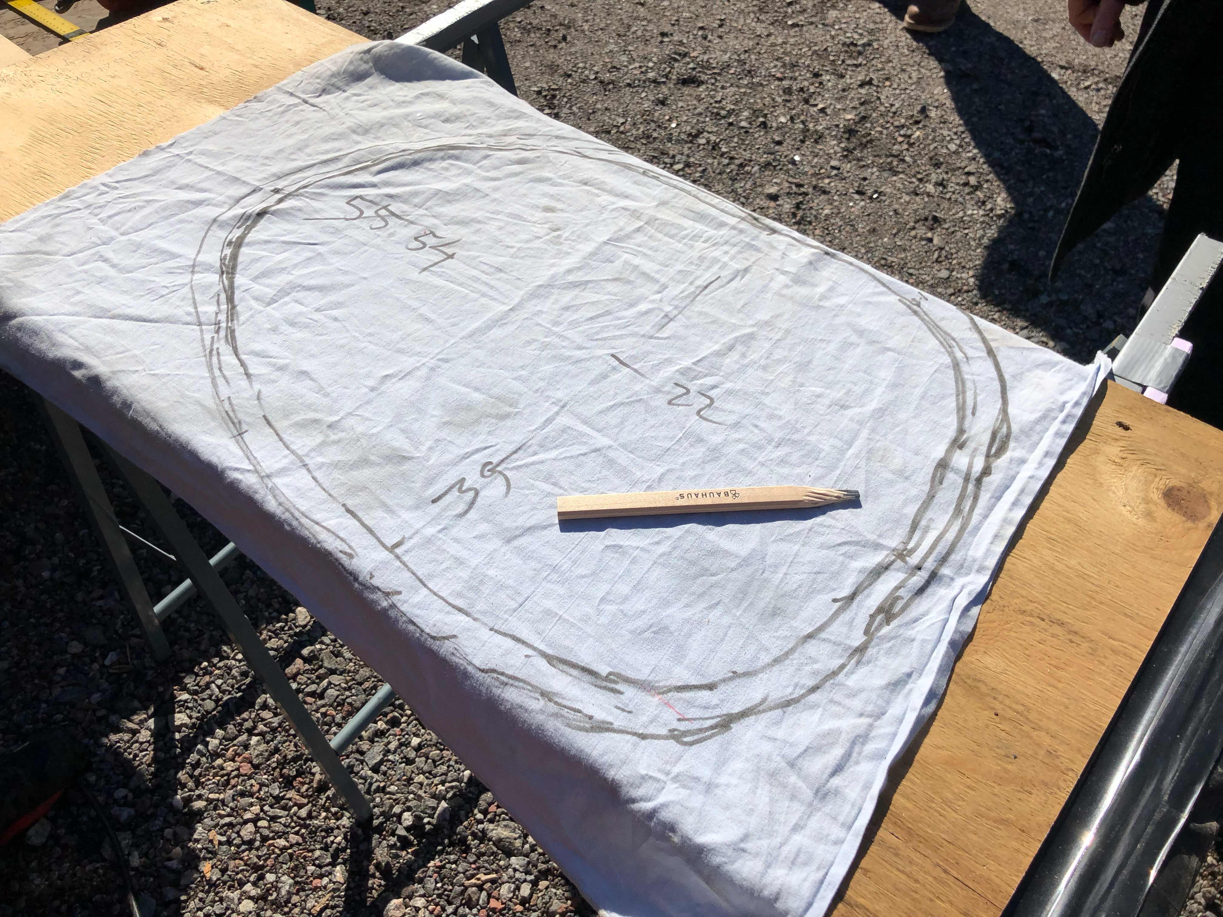 Simple but effective coaming template