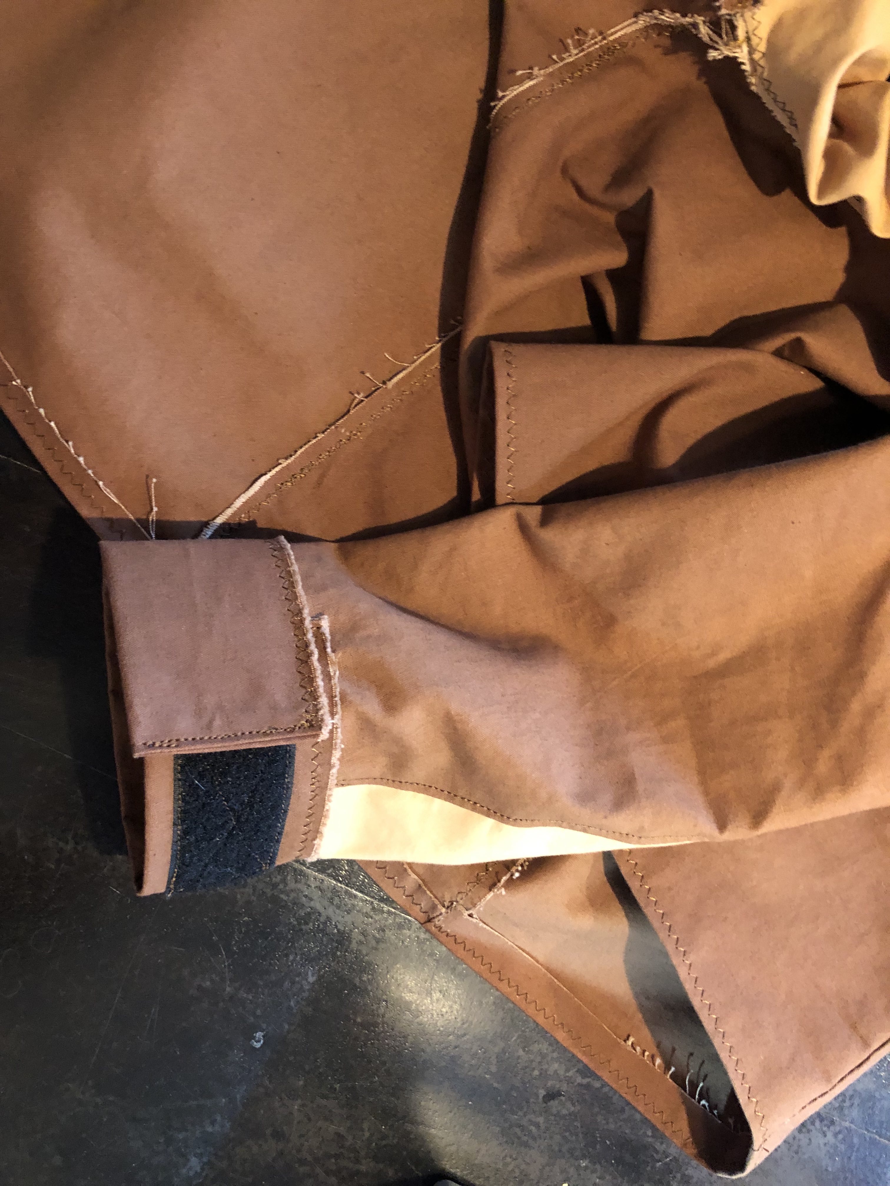 Cuffs with velcro