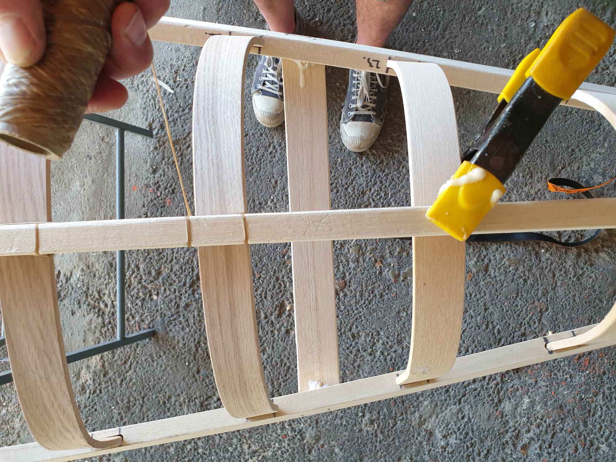 Lashing the keel