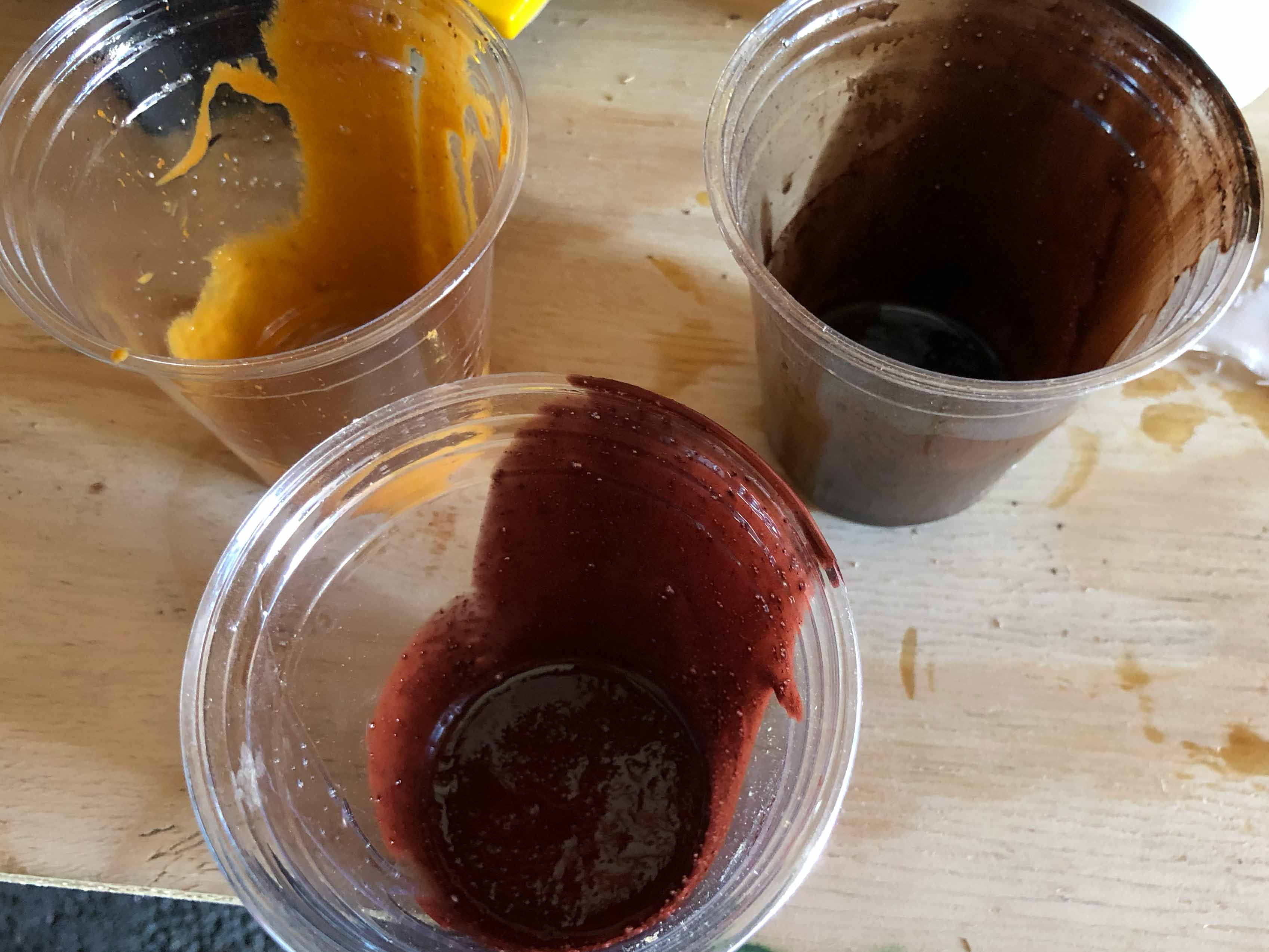 Mixed up some colors from the same batch of goop
