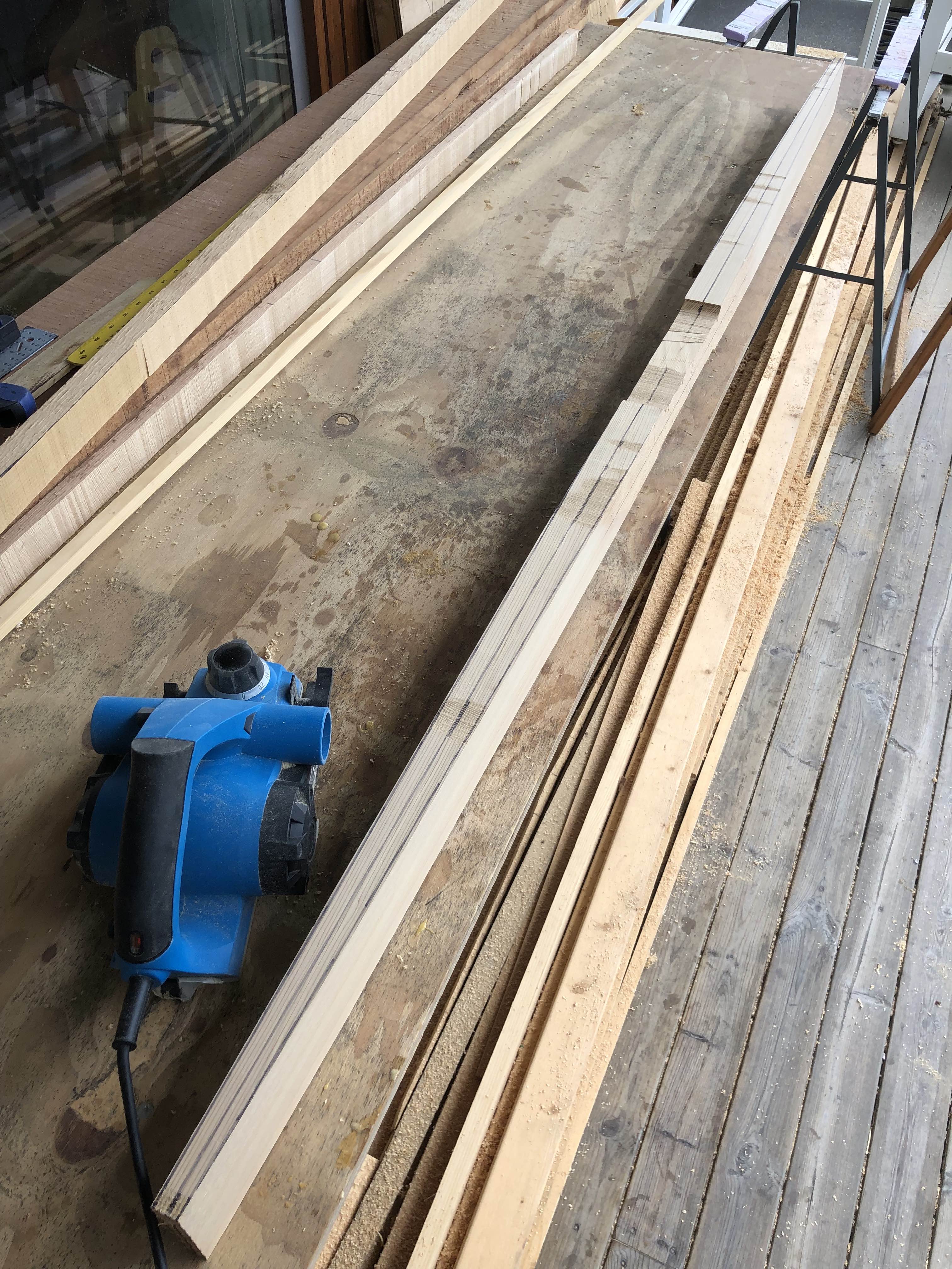 A power planer saves time