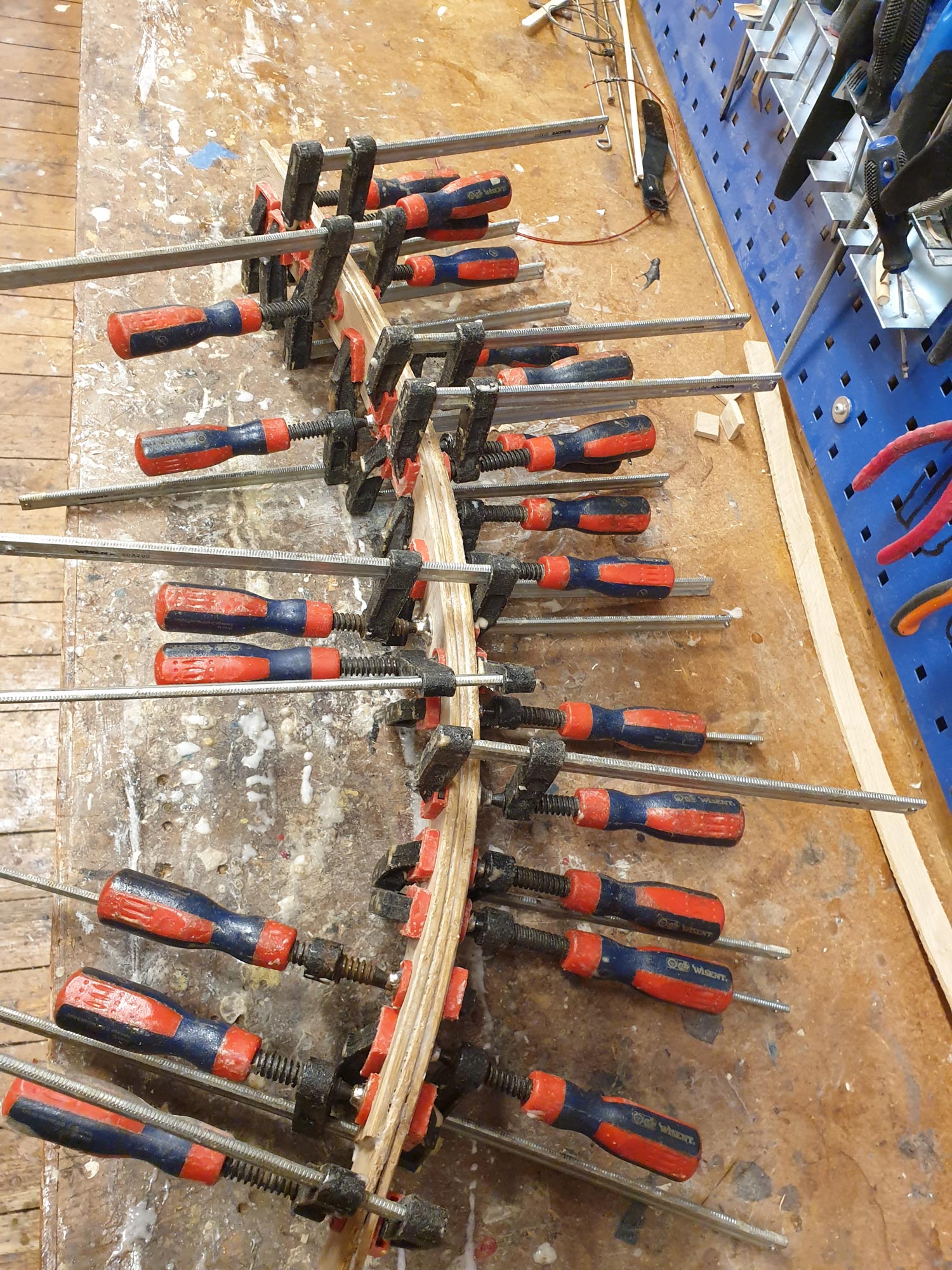 One can not have too many clamps