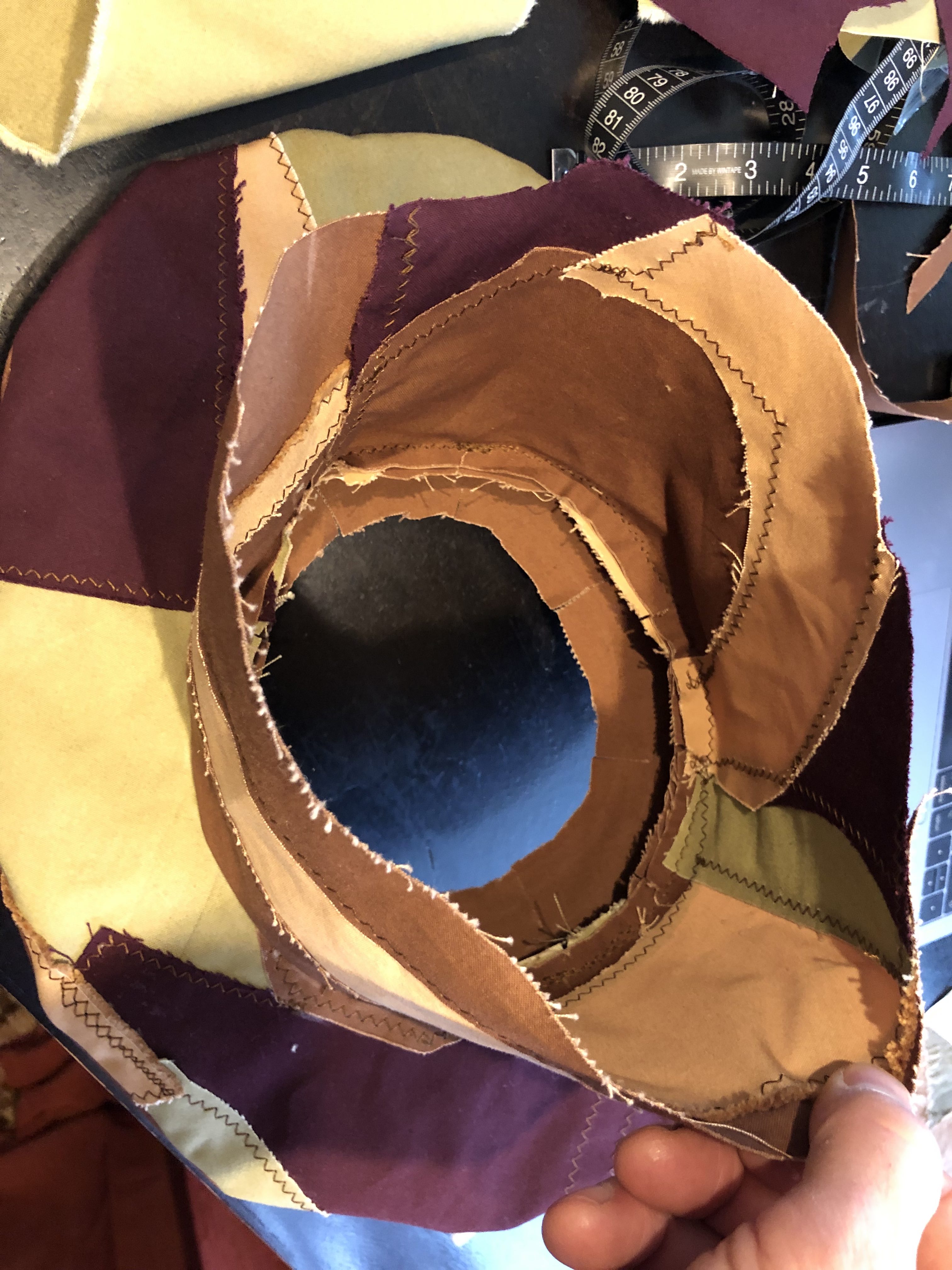 The side sewn on