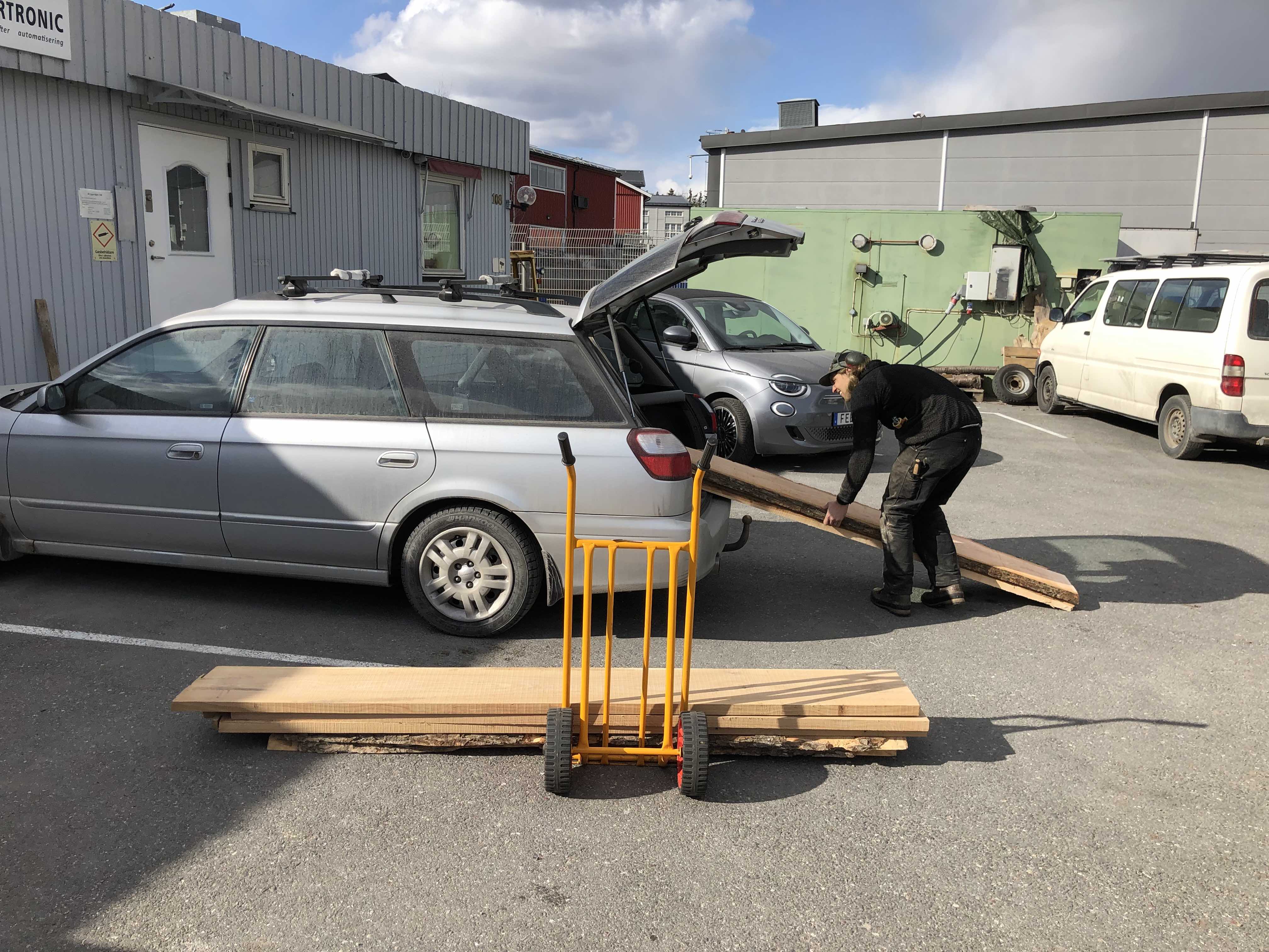 Åsnan, my poor kayaking car