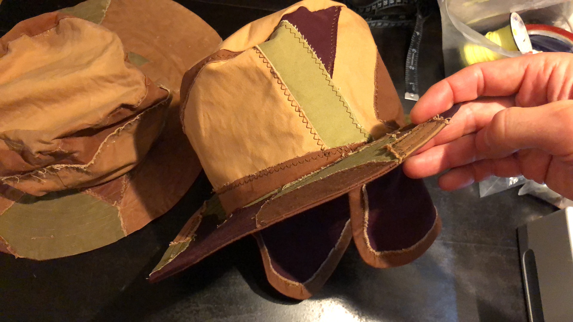 The "earmuffs" and neck wind protection