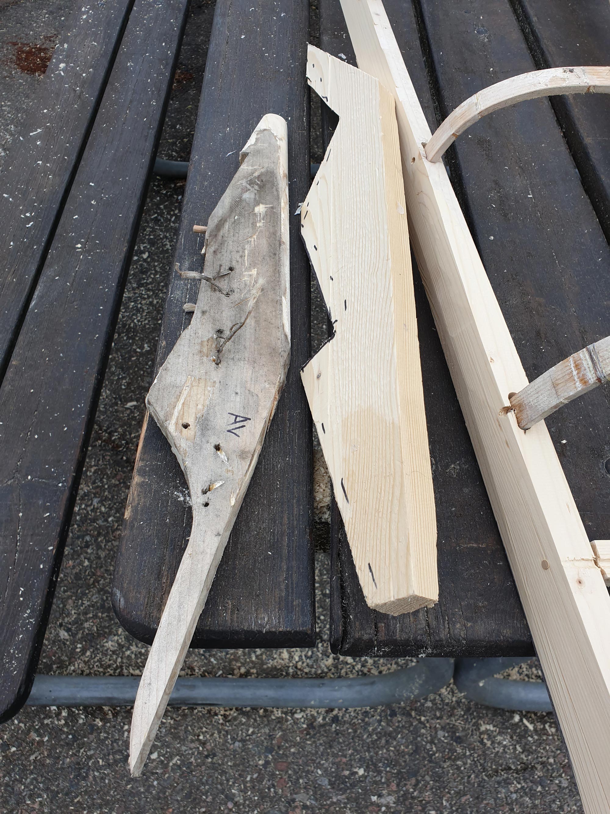New, rough tail
