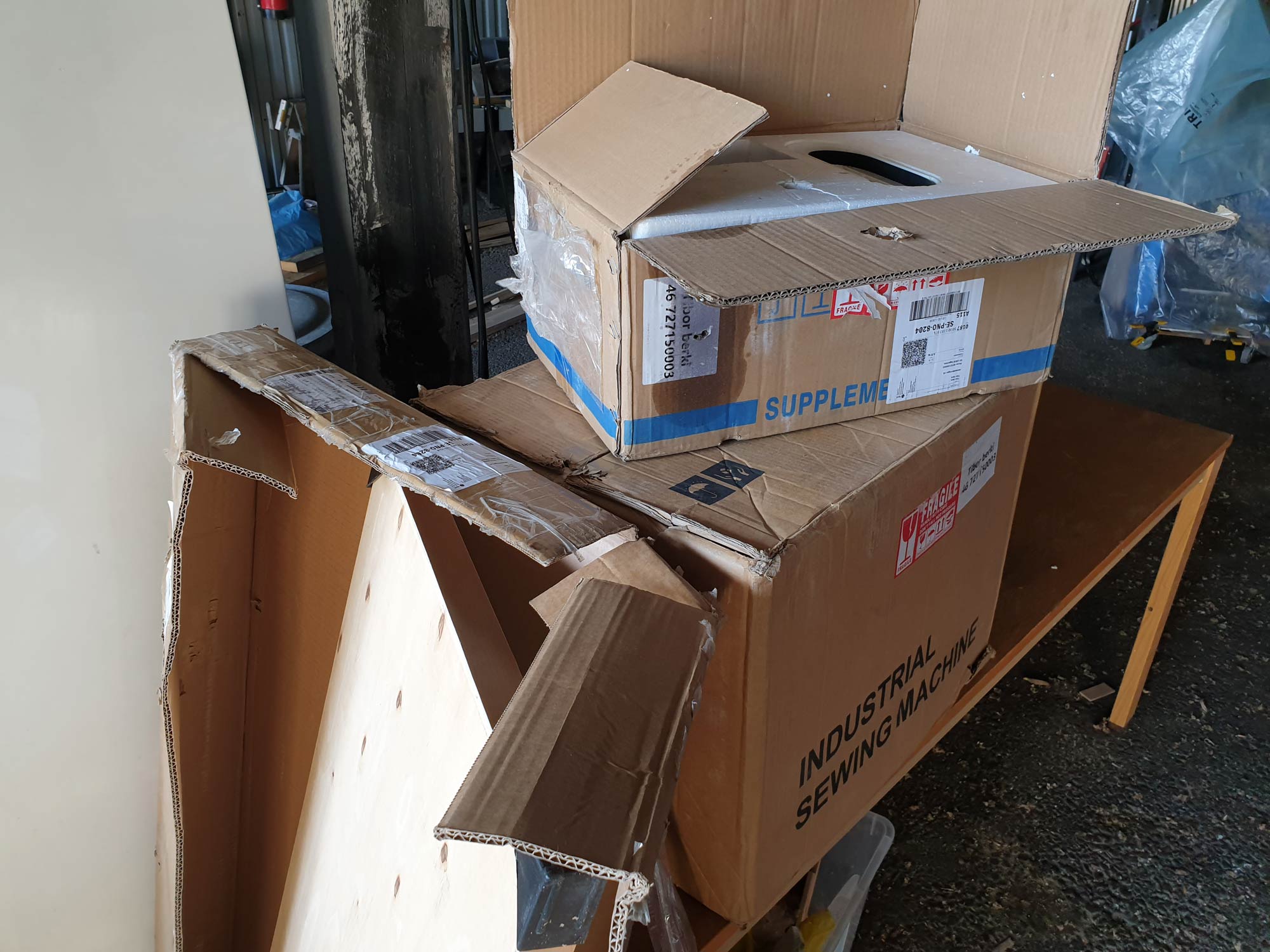 Many boxes