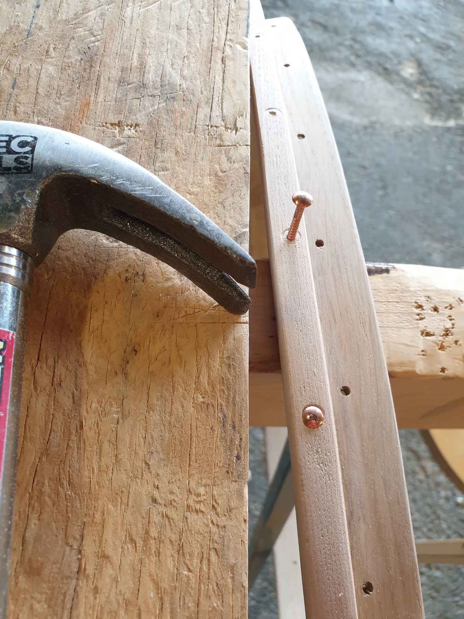 ...but careful when hammering