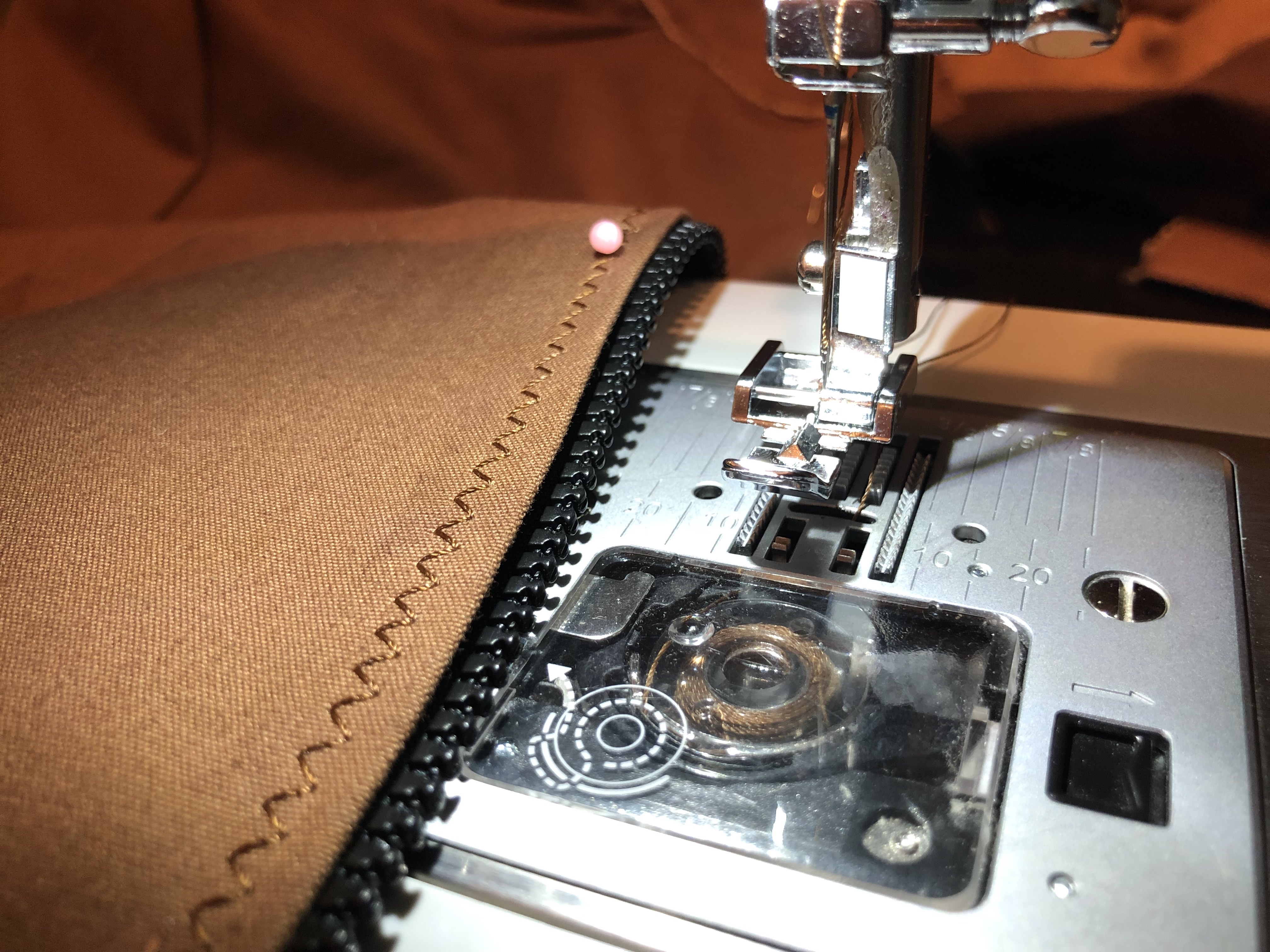 Sew on