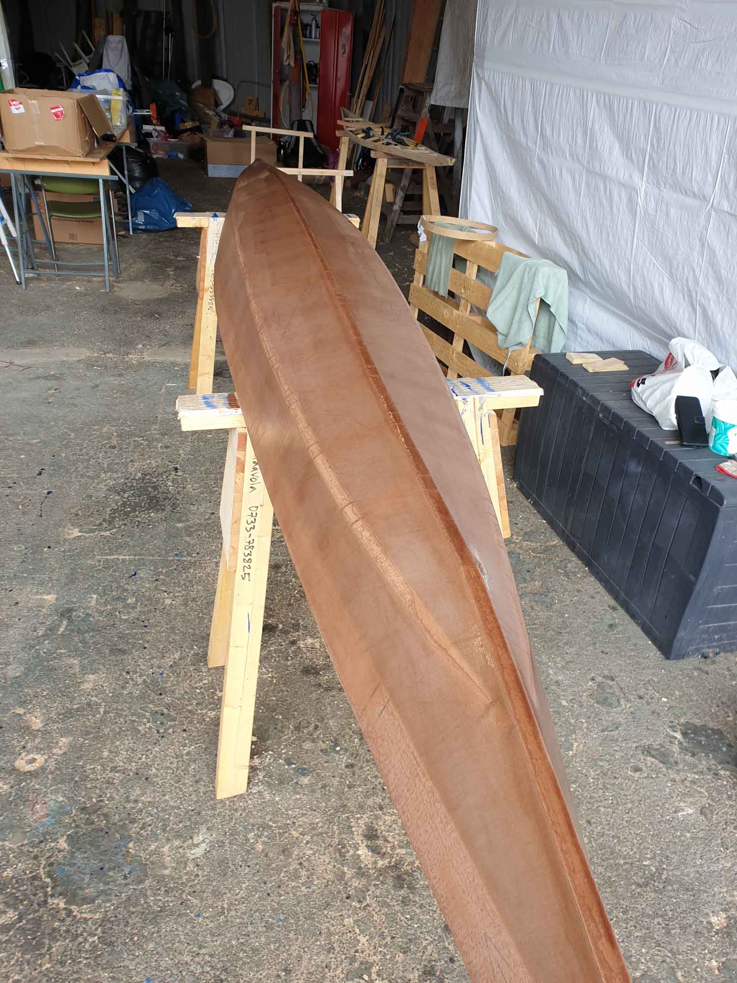 Cafélatte brown after first coat