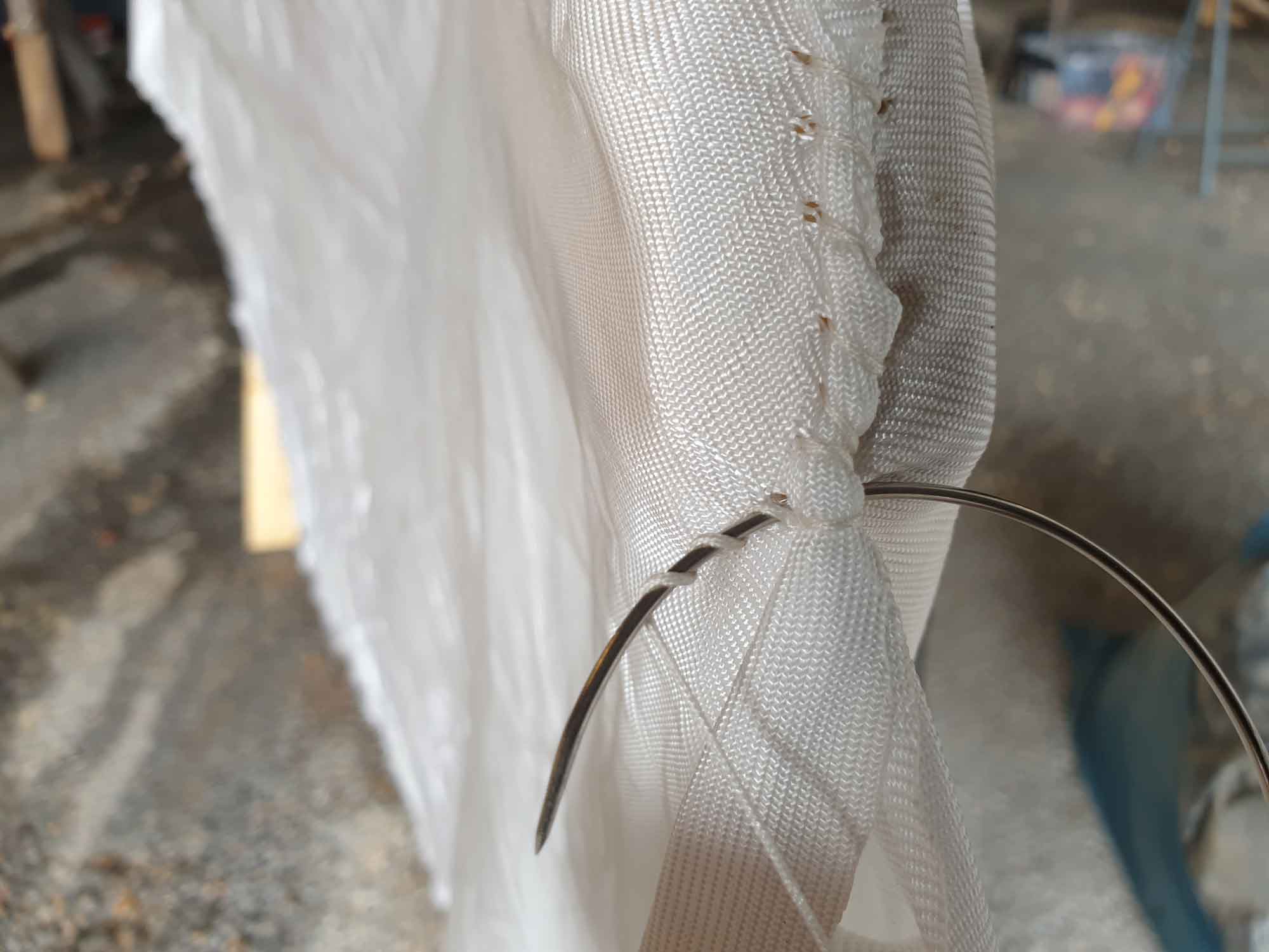 French knot at the end
